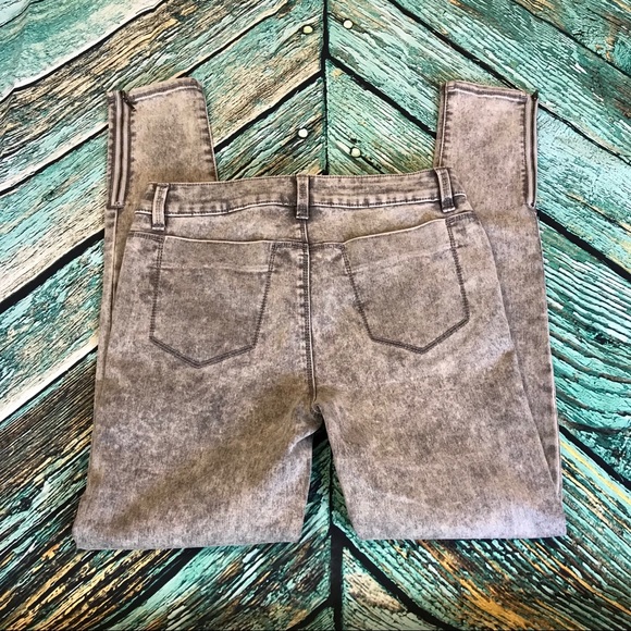 A7 GB Acid Wash Skinny Jeans Sz:7 - Picture 3 of 6
